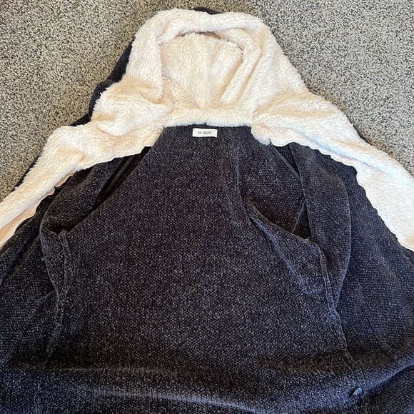 Avah  Teddy Sherpa oversized hooded jacket size large with front pockets - Picture 5 of 11